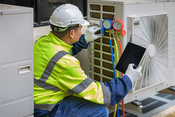 Professional Air Duct Cleaning technician working in Homer, IL